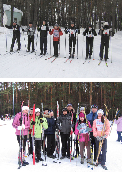 Учащиеся города Шумерли выявляли лучших в лыжной эстафете в зачет месячника оборонно-массовой и спортивной работы